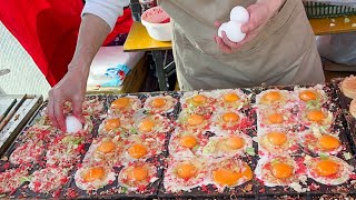 japanese street food  OSAKAYAKI mini okonomiyaki [upl. by Mcwilliams369]