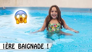 PISCINE  1ÈRE BAIGNADE DE JEN ❄️ [upl. by Adnertal]