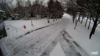 Ariens 28 Deluxe SHO  Snowblowing the driveway time lapse [upl. by Euhsoj]