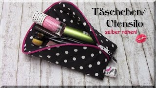 Täschchen  Utensilo selber nähen  Idee [upl. by Pittel]