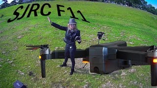 SJRC F11 drone  Brushless GPS FPV  Drone Review  Flight test  Part I [upl. by Ardnaik]