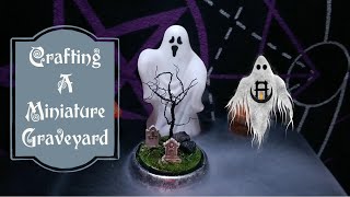 Crafting a Mini Graveyard Diorama  Gothic DIY Décor [upl. by Daryl556]