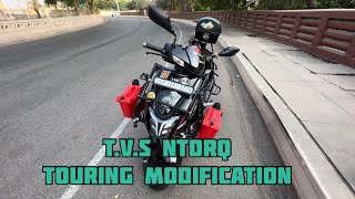 TVS Ntorq Touring Modification❤️ ntorq modified youtuber dailyvlog viralvideo trending vlog [upl. by Maury467]