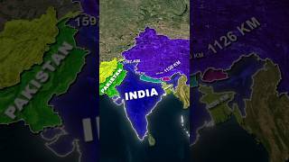 Which Country Shares the Longest Border with India  Kota Champs shorts geography india [upl. by Mycah77]