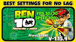 Ben 10 Protector of earth ppsspp best settings 2023  v1154 PSP Gamer [upl. by Maltz793]