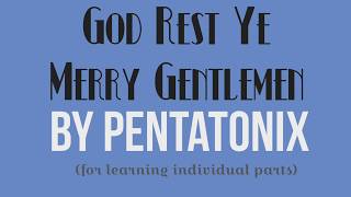 God Rest Ye Merry Gentlemen for Learning Individual Parts [upl. by Ydna26]