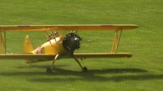 Biplane  Saito FA325 5Cylinder Radial Glow Engine [upl. by Assiral]