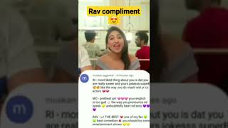 Rav u r THE BEST ❤💋rimorav mohena rishi gaurav friendshipcomplimentcomments [upl. by Gregor709]