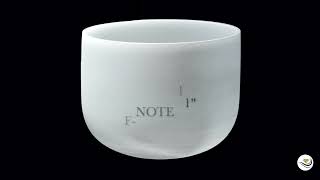 FNote Premium Frosted Crystal Singing Bowl 432 Hz 11quot [upl. by Ardnasyl]