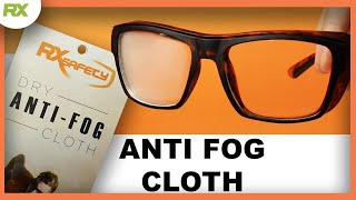 Dry Anti Fog Cloths for Glasses  RX Safety [upl. by Noedig369]