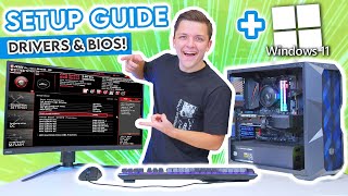 What to Do AFTER Building Your NEW Gaming PC Windows 11 Installation Drivers amp BIOS [upl. by Sue906]