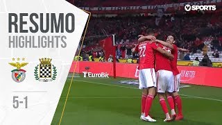 Resumo  Highlights Benfica 51 Boavista Liga 1819 19 [upl. by Eikcor602]