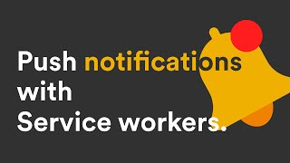 Push Notifications with Service worker [upl. by Icyaj]