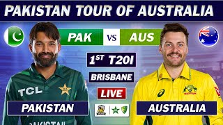 PAKISTAN vs AUSTRALIA 1st T20 Match LIVE COMMENTARY  PAK vs AUS T20 MATCH LIVE  TOSS UPDATE [upl. by Nothsa686]