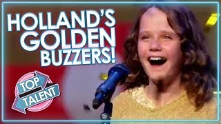 Hollands Best GOLDEN BUZZERS  Top Talent [upl. by Loree254]