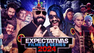 🤔 EXPECTATIVAS FILMES E SÉRIES PARA 2024 🙌 [upl. by Kliment]