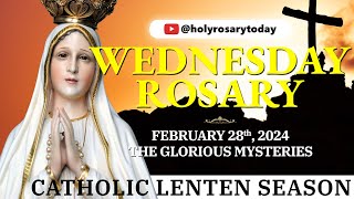 WEDNESDAY HOLY ROSARY 💜FEBRUARY 28 2024💜 GLORIOUS MYSTERIES OF THE ROSARY VIRTUAL holyrosarytoday [upl. by Llertnauq]