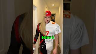 He dressed up as Taylor Swift and Travis kelce for Halloween [upl. by Anirdnaxela]