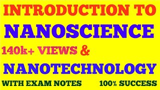 NANOSCIENCE AND NANOTECHNOLOGY  INTRODUCTION TO NANOSCIENCE amp NANOTECHNOLOGY  WITH EXAM NOTES [upl. by Latsyrc220]