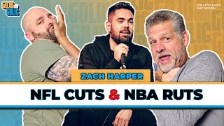 NFL CUT TRACKER Kelces Cry Nick Sabans Retirement  🏀 NBA with Zach Harper  GoJo amp Golic  Mar 7 [upl. by Atinev449]