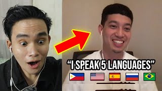 Unbelievable Filipino Polyglots Conversation in 5 Languages 🇵🇭🇧🇷🇪🇸🇷🇺🇺🇸 [upl. by Naot289]