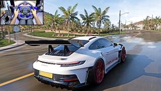 2023 Porsche 911 GT3 RS  Forza Horizon 5  Steering Wheel Gameplay [upl. by Liebman]