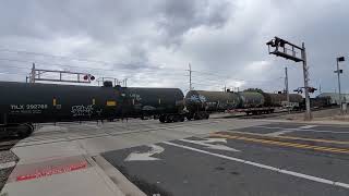 2 Trains meet at Steves Blvd in Flagstaff AZ [upl. by Daenis]