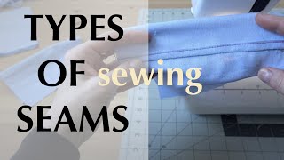 TYPES OF SEAMS  Sewing Without Overlock  LEARN TO SEW [upl. by Llerral333]