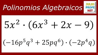 MULTIPLICACIÓN DE MONOMIO POR POLINOMIO [upl. by Ellicec]