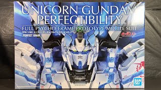 Perfect Grade Unicorn Gundam Perfectibility unboxing  part 1 [upl. by Kcirdnek]