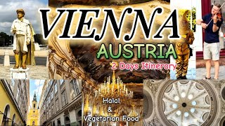 Vienna Austria Europe Series 2024  2 Days Itinerary  Halal food Vegetarian Food  Hotels  places [upl. by Dari]