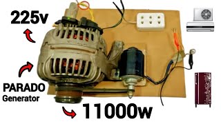 I turn free energy 11000W💡 into 225V with parado generator [upl. by Anilram]