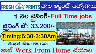 Freshprints Company Work From Home Jobs  Free Laptop Wifi  Latest Work From Home Jobs In Hyd [upl. by Durston]