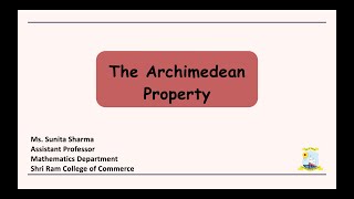 Archimedean Property [upl. by Earvin]