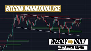 BITCOIN MARKTANALYSE  Vom Weekly → Daily und mehr So gehts weiter [upl. by Leba]