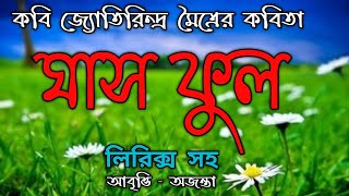 ঘাস ফুল  জ্যোতিরিন্দ্র মৈত্র Ghas fulJyotirindra MoitraChotoder bangla kobitaছোটদের ছড়াAjanta [upl. by Aisatan996]