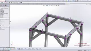 Structural Member Design and Simulation with SolidWorks [upl. by Anwahsat245]