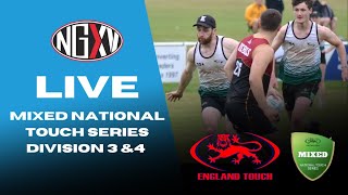 LIVE TOUCH RUGBY MIXED NATIONAL TOUCH SERIES DIVISIONS 3 amp 4  ENGLAND TOUCH [upl. by Yriek77]