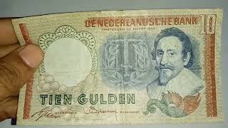 Rare Nederland 1953  10 Gulden Hugo de Groot Banknote [upl. by Revorg]