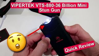 VIPERTEK VTS880 Mini Stun Gun Review  Powerful Protection in a Compact USB Rechargeable Design [upl. by Keyser330]