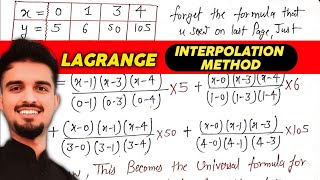 2581000  Lagrange Interpolation Method Numerical Analysis for Unequally Spaced Data [upl. by Eiznik]