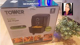 Tower 3 litre Air Fryer Unboxing video Affordable air fryer in UK Tower Compact 3 litre Air fryer [upl. by Atined206]