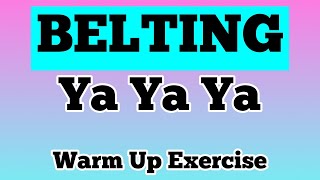 Get Ready to BELT Ya Ya Ya 5ths  Vocal Warm Up Exercise [upl. by Zhang511]