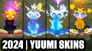 ALL YUUMI SKINS SPOTLIGHT 2024  League of Legends [upl. by Elma223]