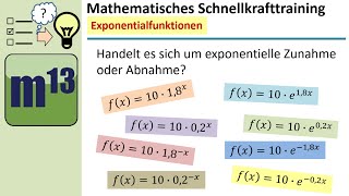 Beschreibt die Funktion exponentielle Zunahme oder Abnahme  MSTSerie [upl. by Inga]