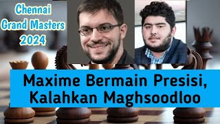 Permainan Presisi Maxime Lagrave Chennai Grand Masters 2024 [upl. by Ordnas]