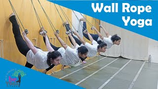 Wall Rope Yoga  Korunta Yoga  Beginner to intermediate  Beyoga Fitness [upl. by Enorel]