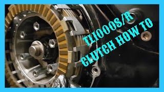 Suzuki TL1000s Clutch Change How To [upl. by Ahsuatal]