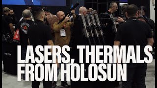 HOLOSUN shows us the new thermal pistol optic at SHOT Show [upl. by Emmi]