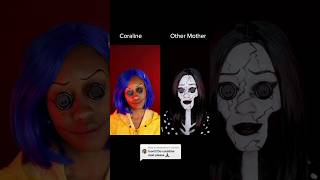 CORALINE amp OTHER MOTHER Cosplay Transformation  Shorts makeup transitions [upl. by Dulcie]